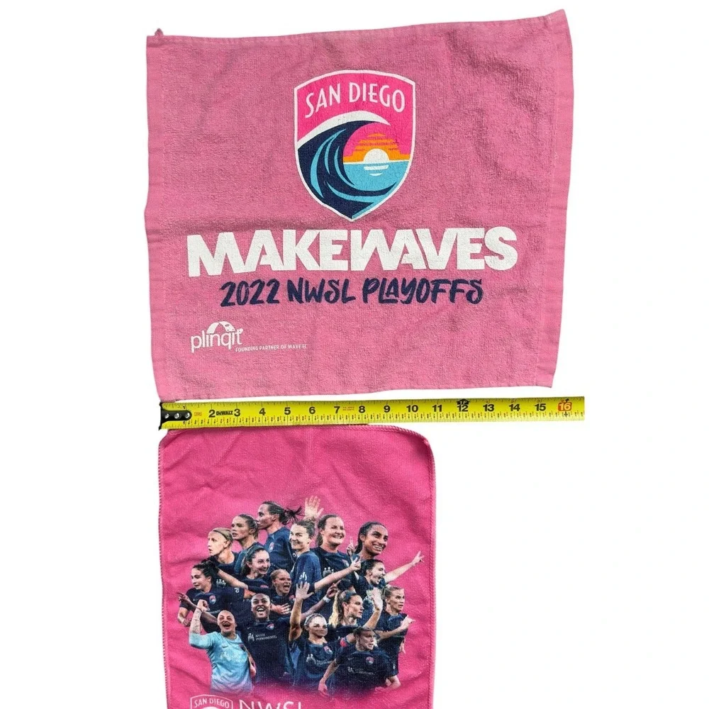 San Diego Wave FC Rally Towel Scarf 2022 2023 NWSL Playoffs Snapdragon Lot of 7 - Picture 10 of 10